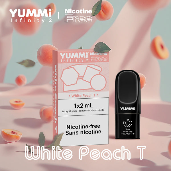 YUMMI Prefilled Pods 0mg - White Peach T