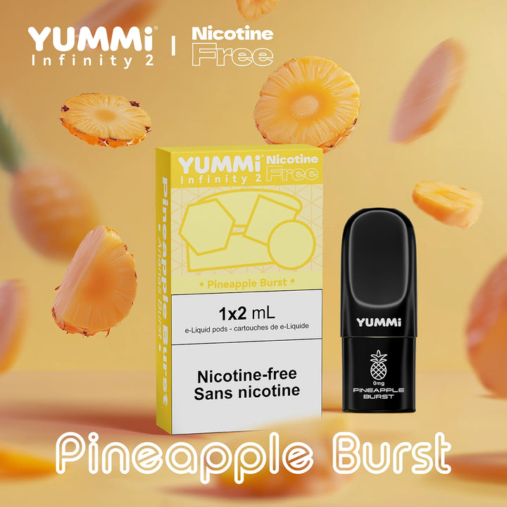 YUMMI 0MG Nicotine free vape pod pineapple burst