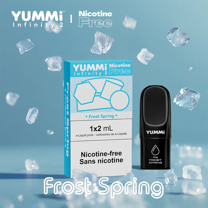 YUMMI 0MG Nicotine free vape pod frost spring