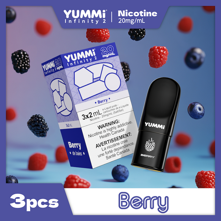 YUMMI Infinity 2 nicotine vape pod berry