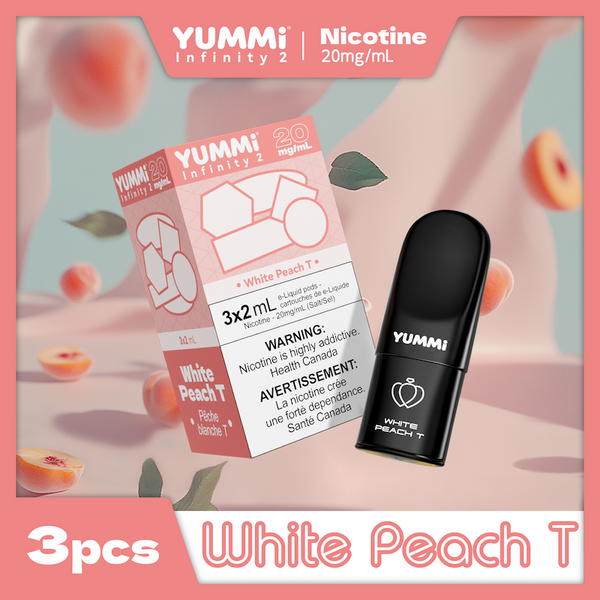 YUMMI Infinity 2 nicotinevape pod White Peach T