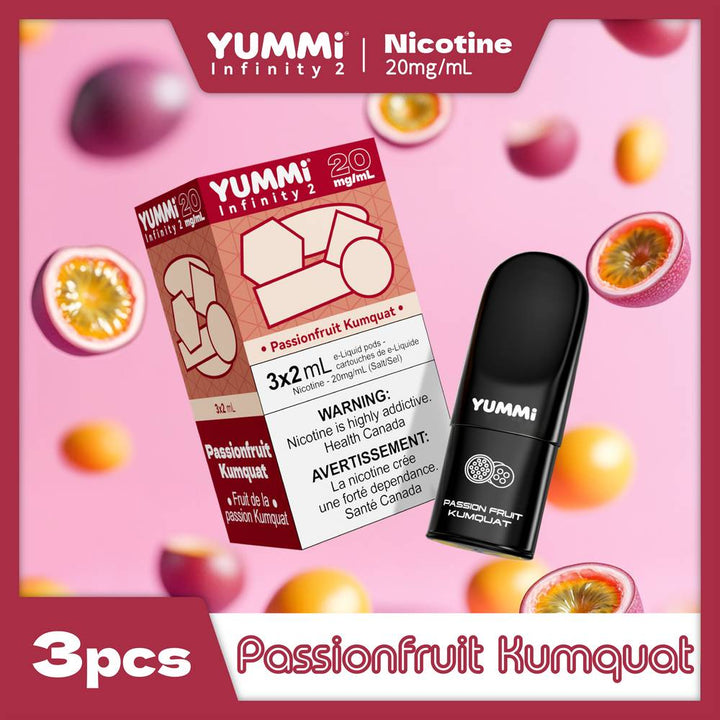 YUMMI Prefilled Pods 20mg Passionfruit Kumquat | Tropical Citrus Vape Pods Yummivape YUMMI Prefilled Pods 20mg Passionfruit Kumquat | Tropical Citrus Vape Pods Yummivape